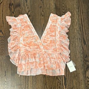 Tularosa Kaia Top in Blush Poppy Floral. NWT